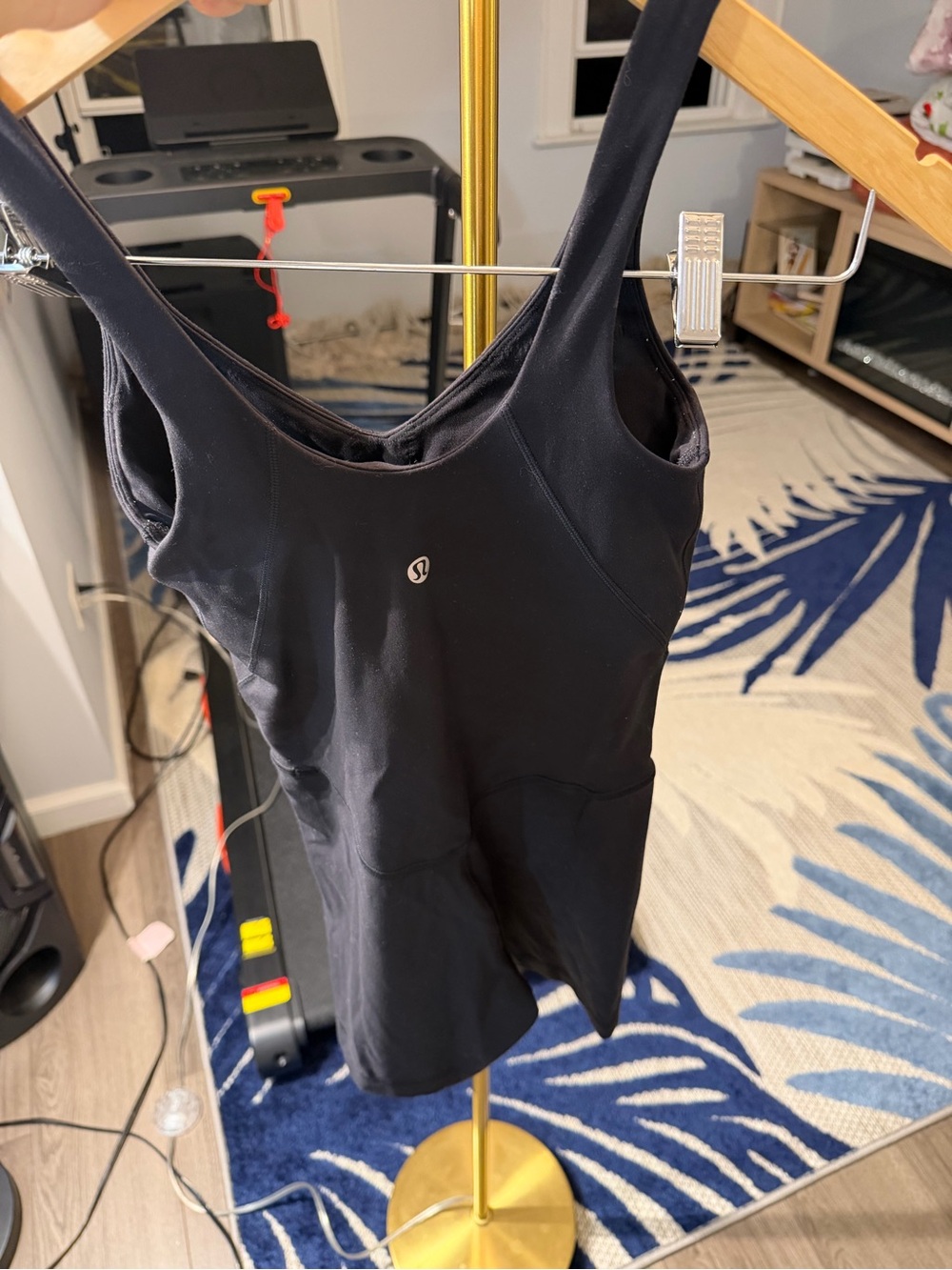 lululemon athletica Black Sleeveless Athletic Bodysuit
